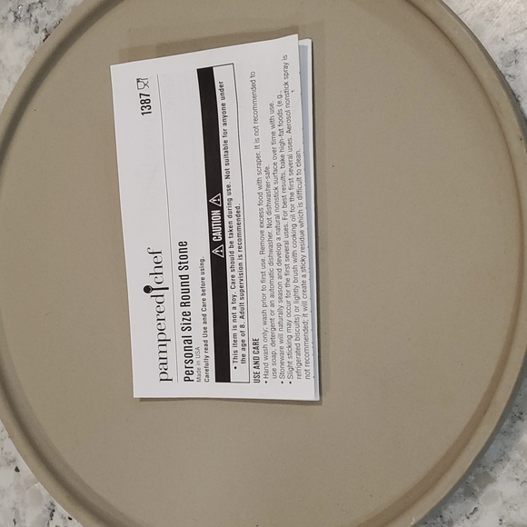 Pampered Chef Kitchen Pampered Chef Personal Pizza Stone Poshmark